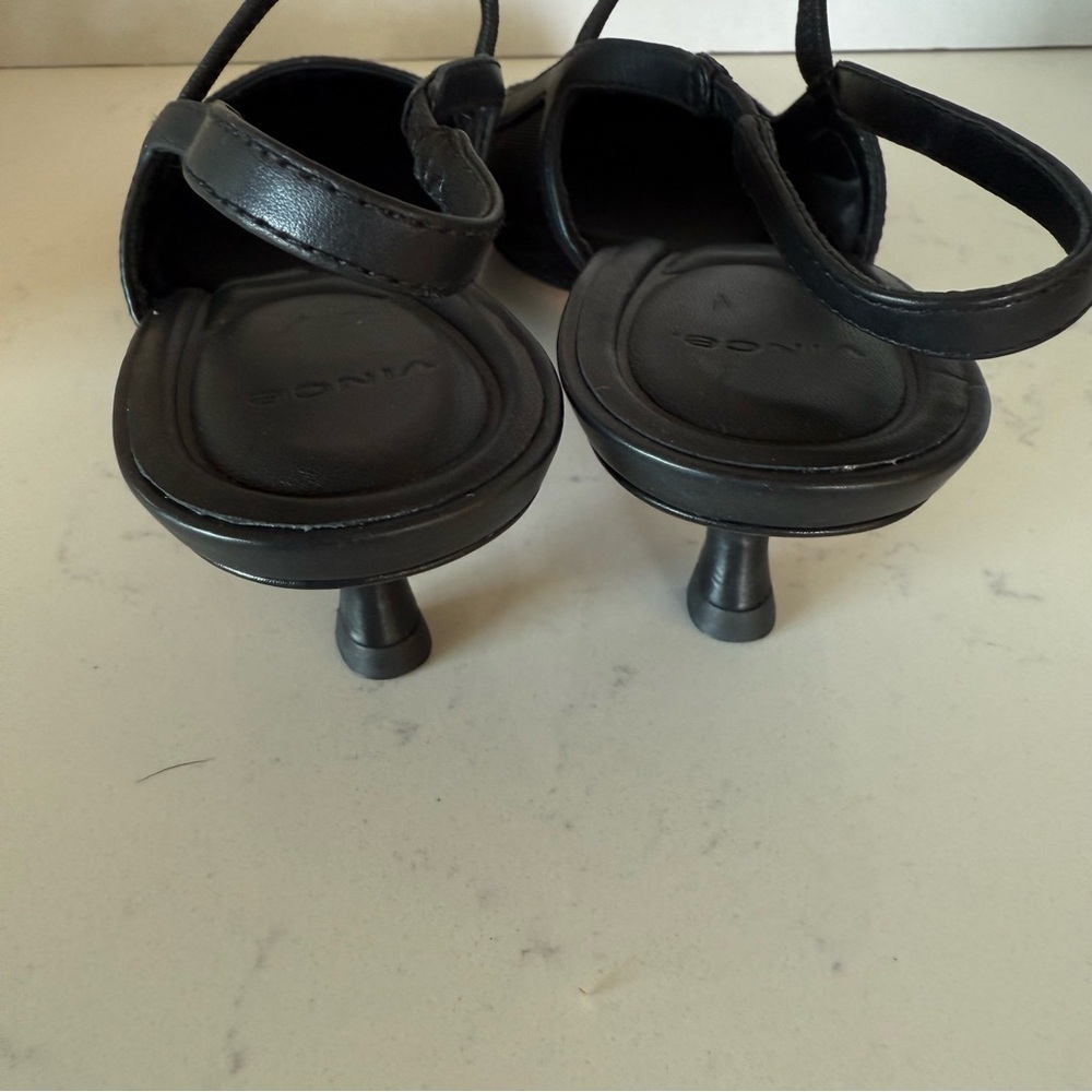 Vince Seville Mesh Slingback Heels black | Size 6 | New Without Box - Picture 4 of 4
